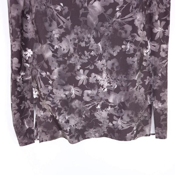 Athleta Lumen Zephyr Refined Tank Top Size Large Black Floral Gray - Picture 4 of 10